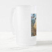 abstraktes Wasser Mattglas Bierglas (Vorderseite Links)