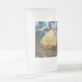 abstraktes Wasser Mattglas Bierglas (Mittel)