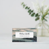 Abstraktes Wasser mit blauem Wasser Visitenkarte (Stehend Vorderseite)