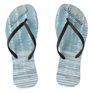 Abstraktes Wasser, Name, Hochzeit der Brautjungfra Badesandalen
