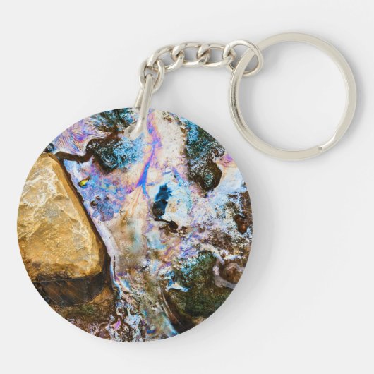 abstraktes Wasser Schlüsselanhänger (Rückseite)