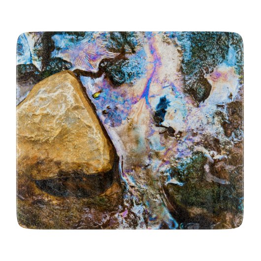 abstraktes Wasser Schneidebrett (Vorderseite)