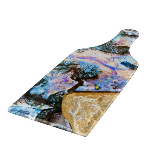 abstraktes Wasser Schneidebrett (Ecke)