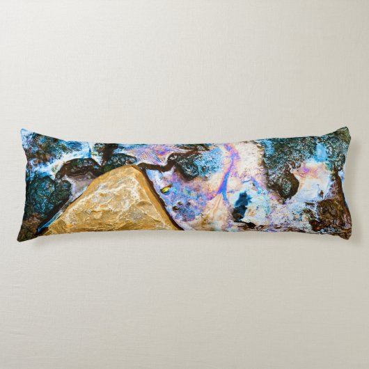 abstraktes Wasser Seitenschläferkissen (Vorderseite)