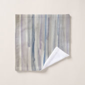 Abstraktes Wasser Streifen Kunst Badehandtuch Set (Waschlappen)