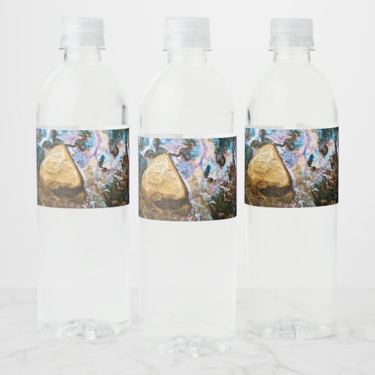 abstraktes Wasser Wasserflaschenetikett (Flaschen)