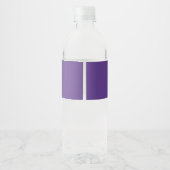 abstraktes Wasser Wasserflaschenetikett (Rückseite)