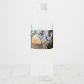 abstraktes Wasser Wasserflaschenetikett (Vorderseite)