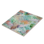 Abstraktes Wasserfarbe-Grunge-Muster Ozean Fliese (Seite)