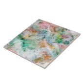 Abstraktes Wasserfarbe-Grunge-Muster Ozean Fliese (Seite)