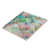 Abstraktes Wasserfarbe-Grunge-Muster Ozean Fliese (Seite)