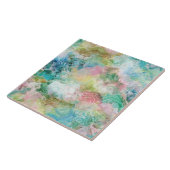 Abstraktes Wasserfarbe-Grunge-Muster Ozean Fliese (Seite)