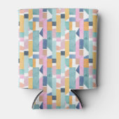 Abstraktes Wasserfarben-Formmuster Dosenkühler (Vorderseite)