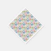 Abstraktes Wasserfarben-Formmuster Serviette (Ecke)