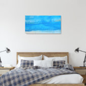 Abstraktes Wasserfarben-Malpattern Leinwanddruck (Insitu (Schlafzimmer))