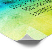 abstraktes Wasserfarben-Poster erstellen Sie Ihr e Poster (Ecke)