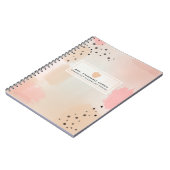 Abstraktes Wasserfarbenlehrer-Notebook Notizblock (Linke Seite)