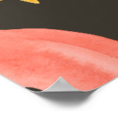 Abstraktes Wasserfarbenmuster, nahtlos, handgezeic Poster (Ecke)