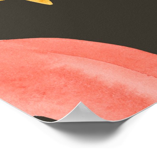 Abstraktes Wasserfarbenmuster, nahtlos, handgezeic Poster (Ecke)