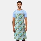 Abstraktes Wasserfarbenmuster Schürze (Getragen)