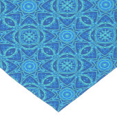 Abstraktes Wasserfarbmuster - Denim Blue Kurzer Tischläufer (Ecke)