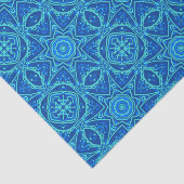 Abstraktes Wasserfarbmuster - Denim Blue Seidenpapier (Ausschnitt)