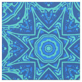 Abstraktes Wasserfarbmuster - Denim Blue Stoff (Nahaufnahme)