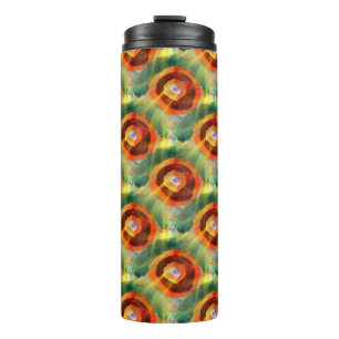 abstraktes Wassergrün der Kunstbeschaffenheit, Thermosbecher