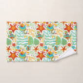 Abstraktes Wasserleben Badhandtuch Set (Handtuch)