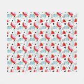 Abstraktes Wassermelone-Muster Fleecedecke (Vorderseite (Horizontal))