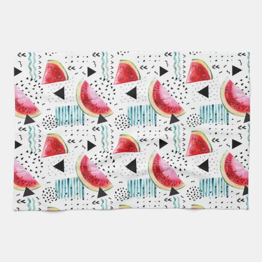 Abstraktes Wassermelone-Muster Handtuch (Horizontal)