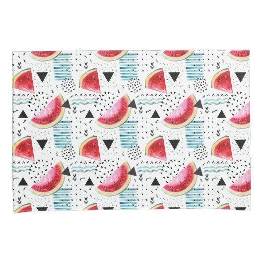 Abstraktes Wassermelone-Muster Kissenbezug (Vorderseite-Rechts)