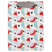 Abstraktes Wassermelone-Muster Klemmbrett (Vorderseite)