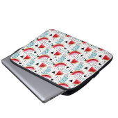 Abstraktes Wassermelone-Muster Laptopschutzhülle (Vorne Knopf)