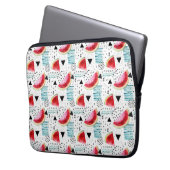 Abstraktes Wassermelone-Muster Laptopschutzhülle (Vorderseite Links)