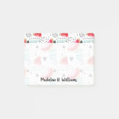 Abstraktes Wassermelone-Muster Post-it Klebezettel (Vorderseite)