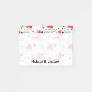 Abstraktes Wassermelone-Muster Post-it Klebezettel