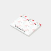 Abstraktes Wassermelone-Muster Post-it Klebezettel (angewinkelt)