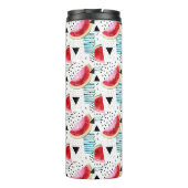 Abstraktes Wassermelone-Muster Thermosbecher (Rückseite)