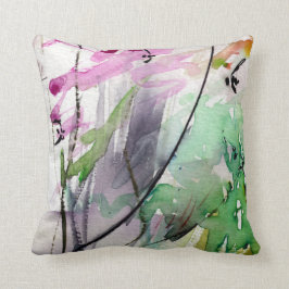 Abstraktes Watercolor Design Mix und Match 2 Kissen