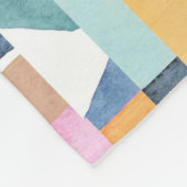 Abstraktes Watercolor-Form-Muster Fleecedecke (Ecke)