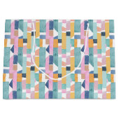 Abstraktes Watercolor-Form-Muster Große Geschenktüte (Vorderseite)