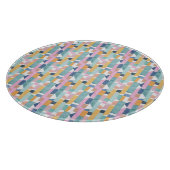 Abstraktes Watercolor-Form-Muster Schneidebrett (Ecke)