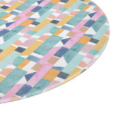 Abstraktes Watercolor-Form-Muster Schneidebrett (Ecke)