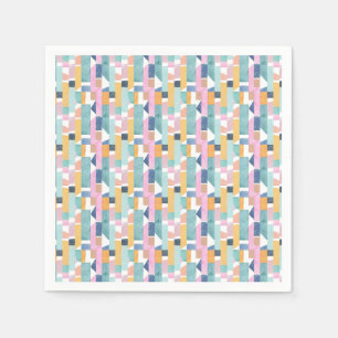 Abstraktes Watercolor-Form-Muster Serviette