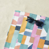 Abstraktes Watercolor-Form-Muster Strandtuch (Beispiel)