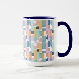 Abstraktes Watercolor-Form-Muster Tasse