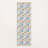 Abstraktes Watercolor-Form-Muster Yogamatte (Vorderseite)