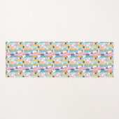 Abstraktes Watercolor-Form-Muster Yogamatte (Vorderseite (Horizontal))