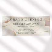 Abstraktes Watercolor Gold Circles Salon Opening Banner